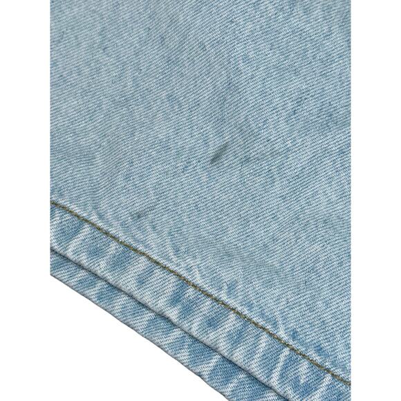 Abercrombie & Fitch The Loose Short High Rise Blue Denim Jean Shorts Size 23 000 - Picture 7 of 8